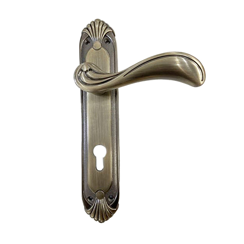 Classic door with antique brass plating finish