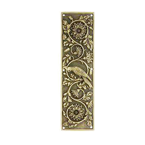 Classic antique door push plate hardware