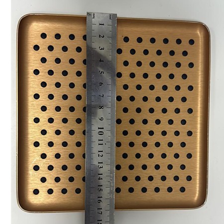 Brass plated medical and industrial sterilizing tray