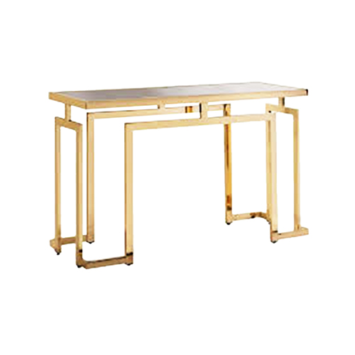 Gold plated furniture legs and metal accents